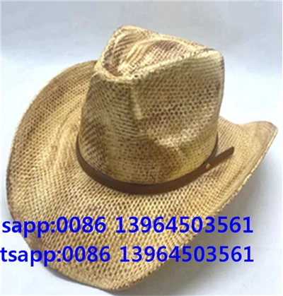 Pălărie Cowboy Femei Vintage Western Braid Belt Decor
