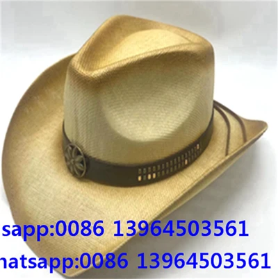 Pălărie de cowboy de paie de epocă