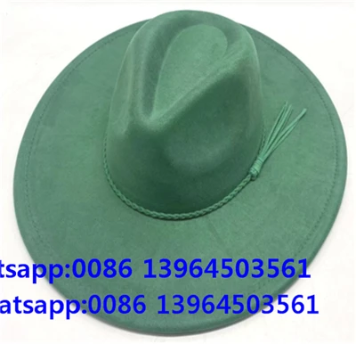 Pălărie Fedora Fancy Verde Cu protecție solară