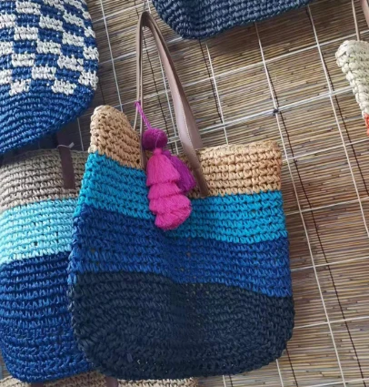 Geanta Femei Fata Crochet Rampa Gradient