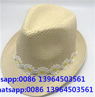 Pălărie Fedora Cu Floare Mică