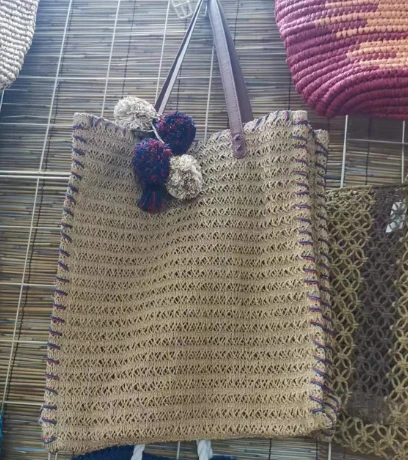 Geantă Tote Lady Summer Crochet din Hârtie