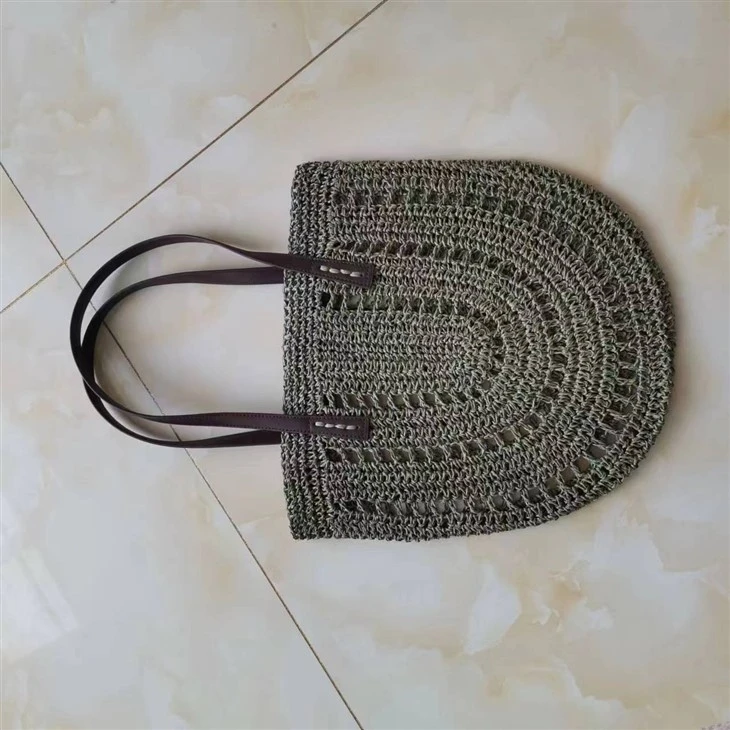 Geantă tote mare țesută manual de modă