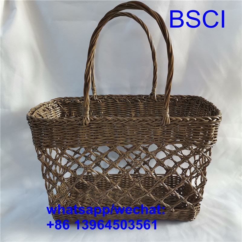 Geantă de plajă țesută din plastic