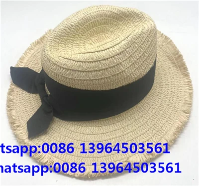 Pălărie neagră cu ciucuri Fedora pentru soare