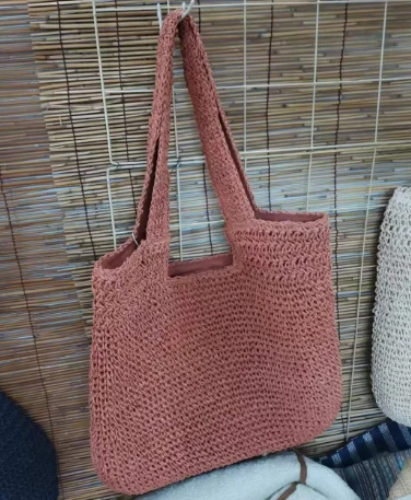 Geantă de umăr casual pentru femei roz deschis