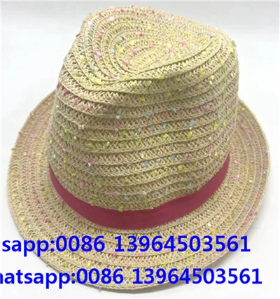 Hârtie colorată de paie fedora pălărie de soare