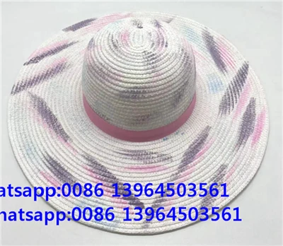 Cap de paie pliabilă de hârtie pliabilă de hârtie împletită
