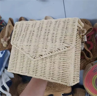 Geantă de plajă din ratan natural