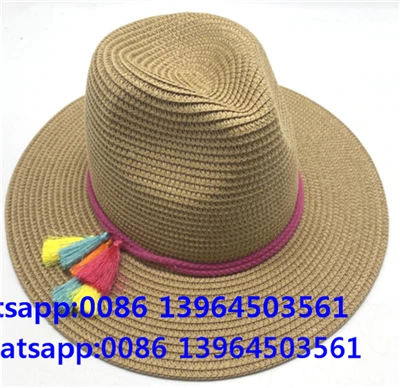 Pălărie de paie de cowgirl de jazz de vară