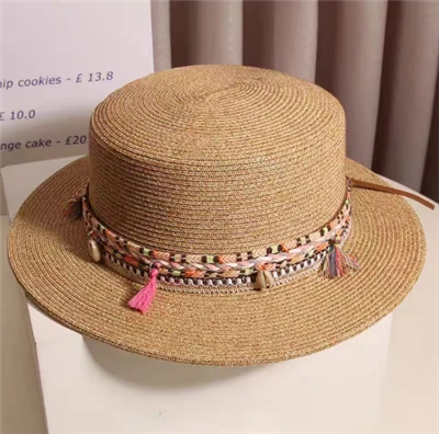 Pălărie Boho Chic Brown Paper Paie