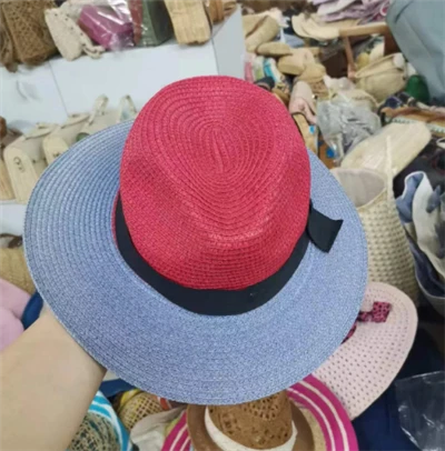 Pălărie Multicoloră Femei Cu Bandă Neagră