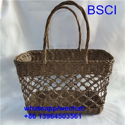 Geantă de plajă țesută din plastic